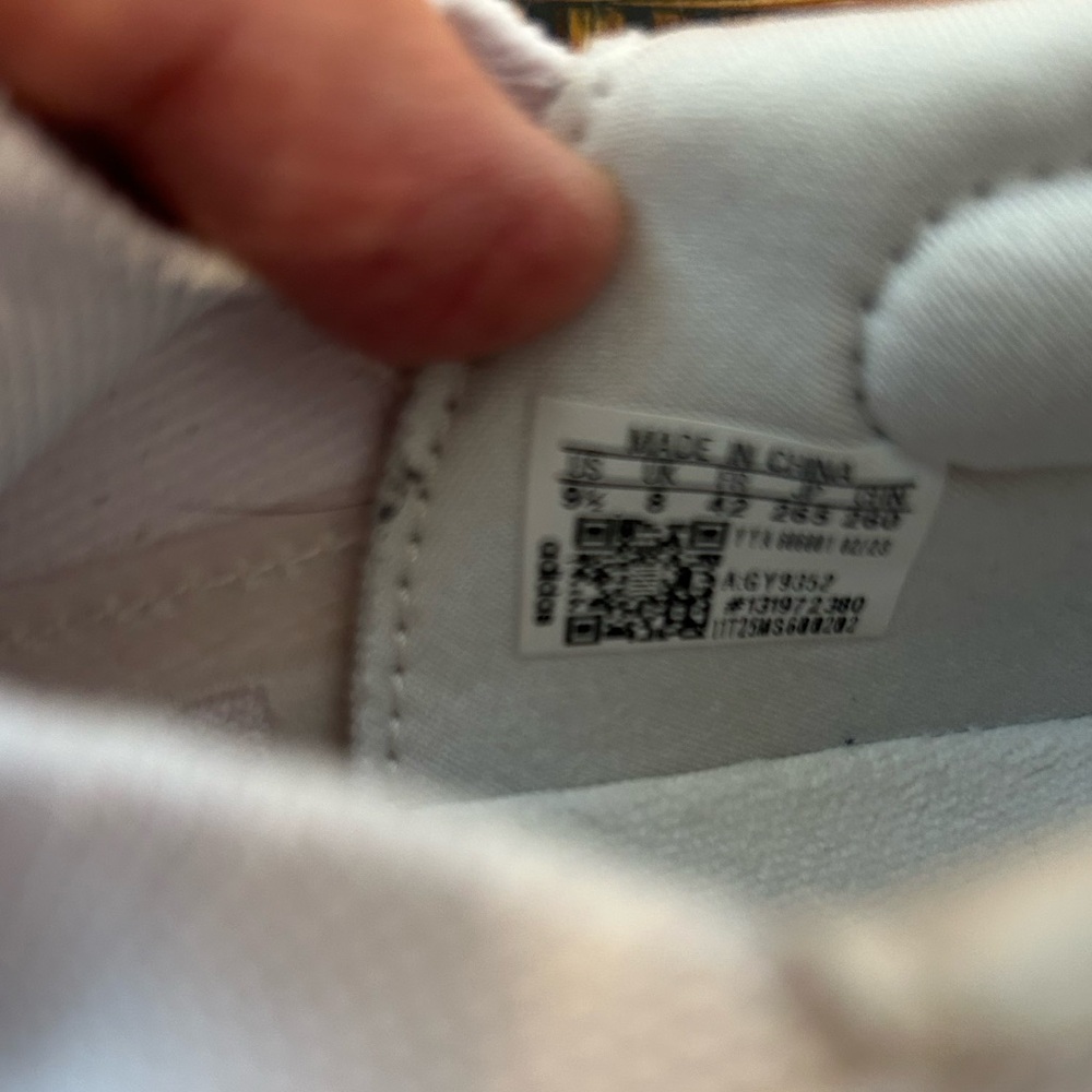Adidas light boost White Athletic Sneakers, size 9.5 - Picture 6 of 7